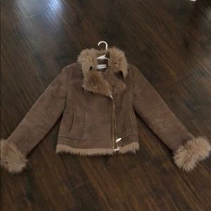 Calvin Klein faux fur jacket size S